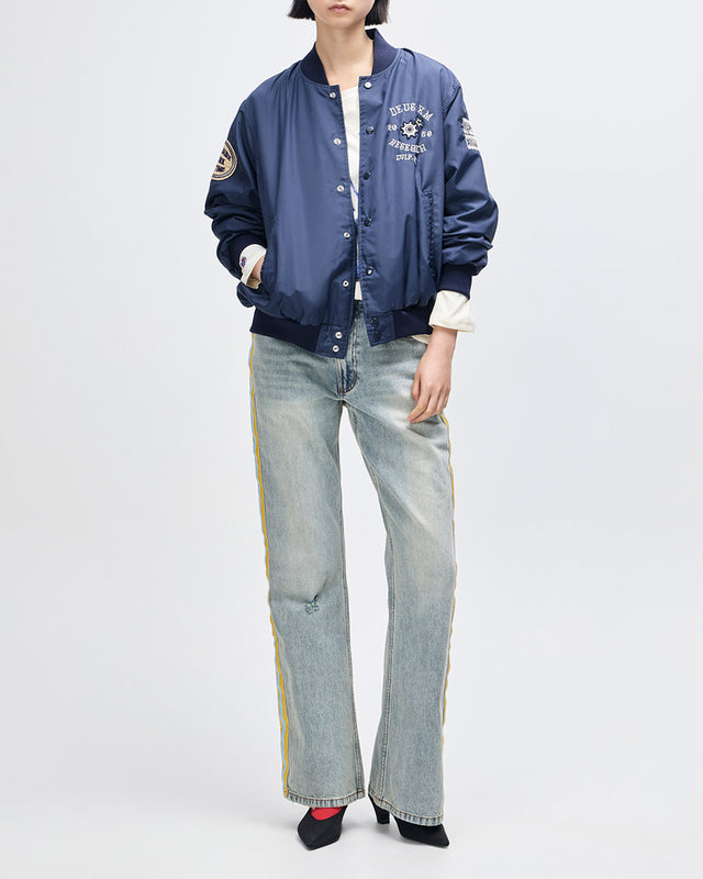 Jaqueta Bomber Oversized Horsepower - Preta