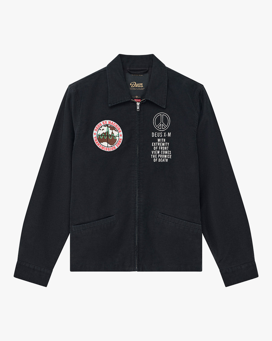Jaqueta Regular Fit Fugazi Souvenir - Preta – Deus Ex Machina Brasil