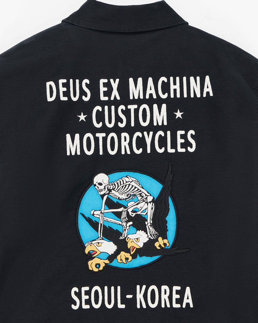 Jaqueta Regular Fit Fugazi Souvenir - Preta – Deus Ex Machina Brasil