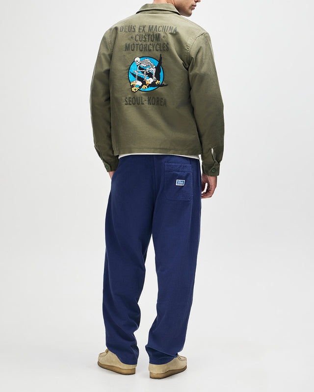 Jaqueta Regular Fit Fugazi Souvenir - Verde Militar