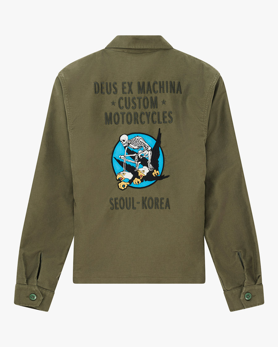 Jaqueta Regular Fit Fugazi Souvenir - Verde Militar – Deus Ex