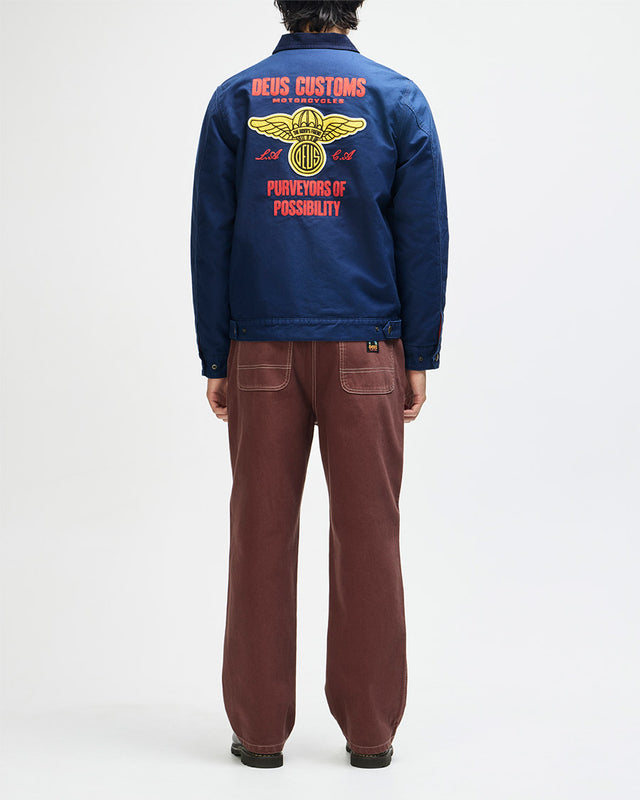 Jaqueta Relaxed Fit Cutaway - Marinho