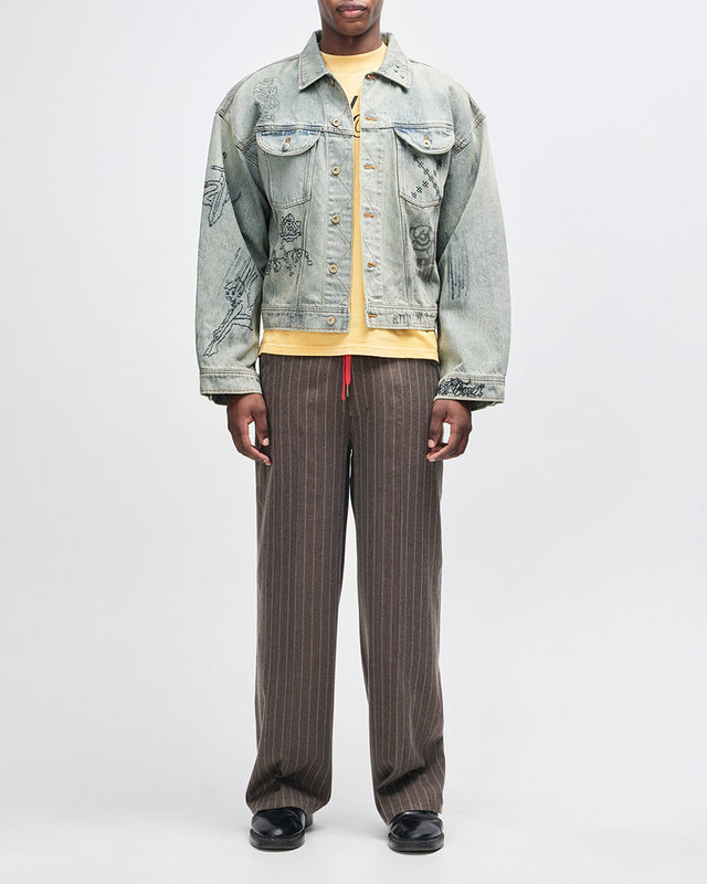 Jaqueta Relaxed Fit Mephistopheles - Azul