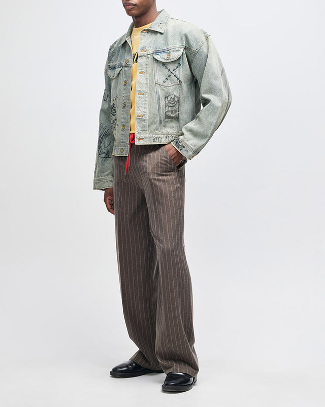 Jaqueta Relaxed Fit Mephistopheles - Azul