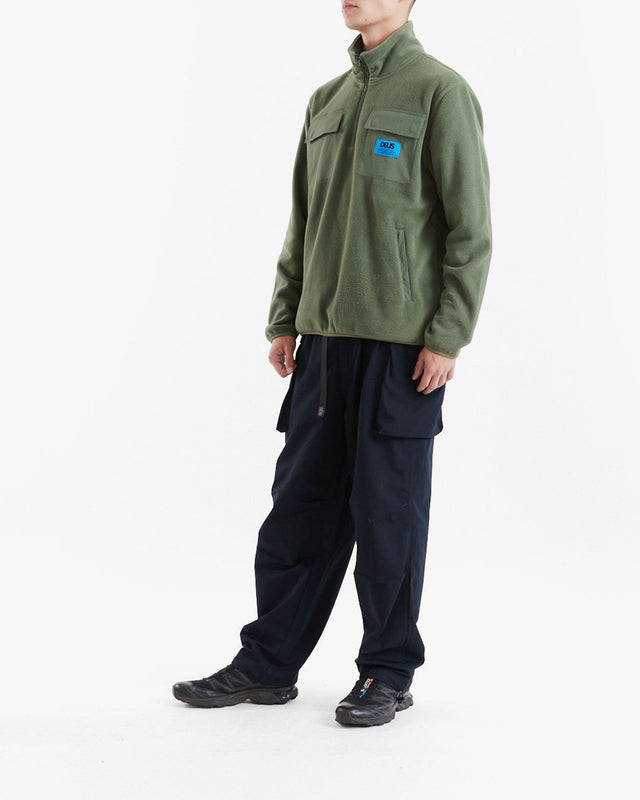 Jaqueta Heavy Leisure Relaxed Fit Section Fleece - Verde Militar