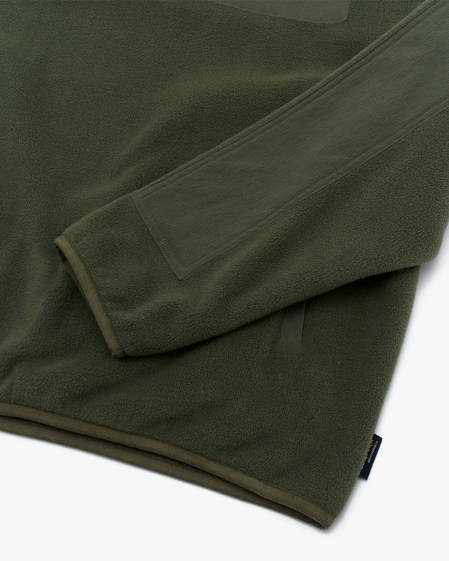 Jaqueta Heavy Leisure Relaxed Fit Section Fleece - Verde Militar