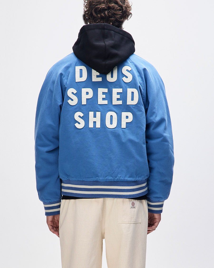 Jaqueta Bomber Stadium - Azul – Deus Ex Machina Brasil