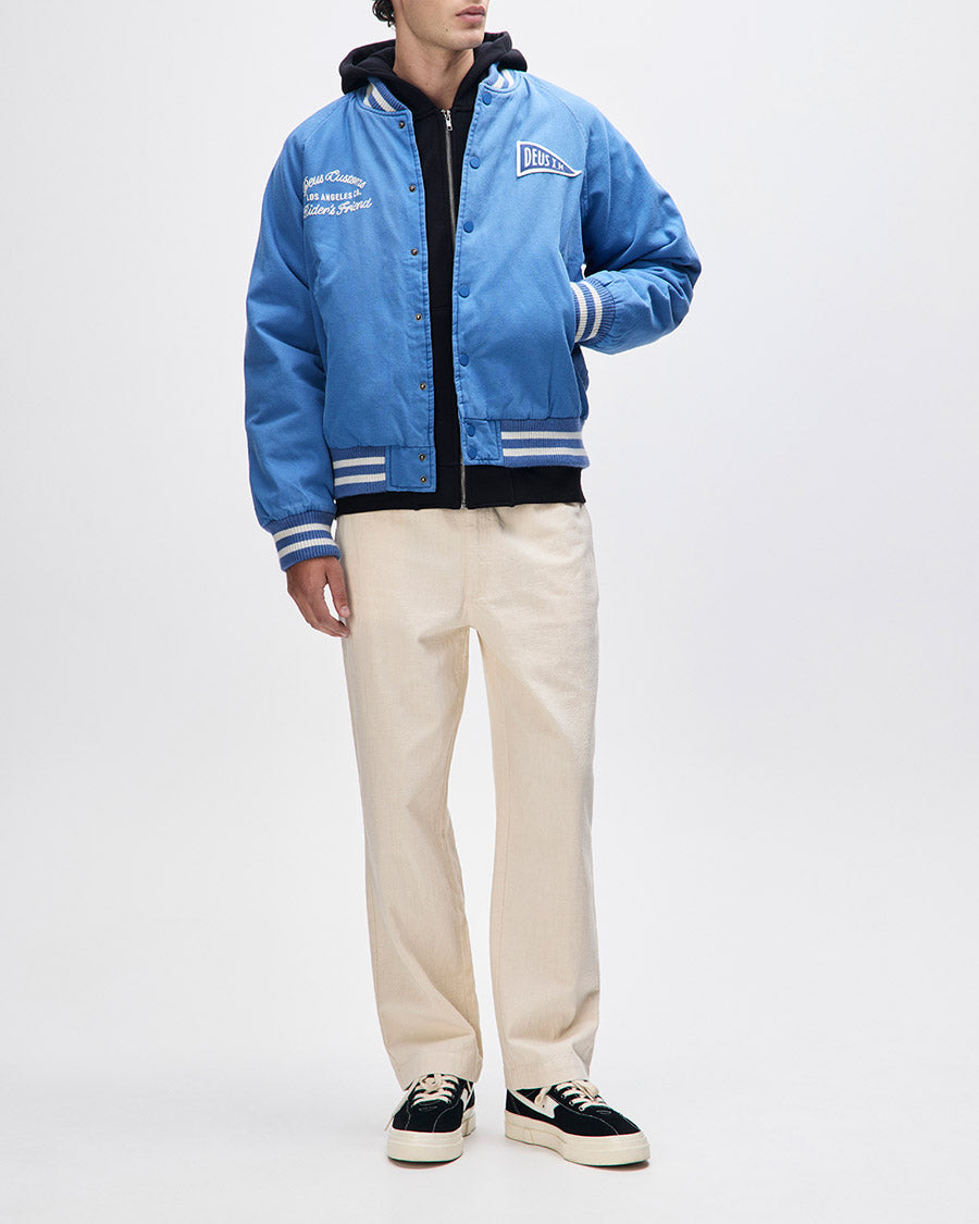 Jaqueta Bomber Stadium - Azul – Deus Ex Machina Brasil