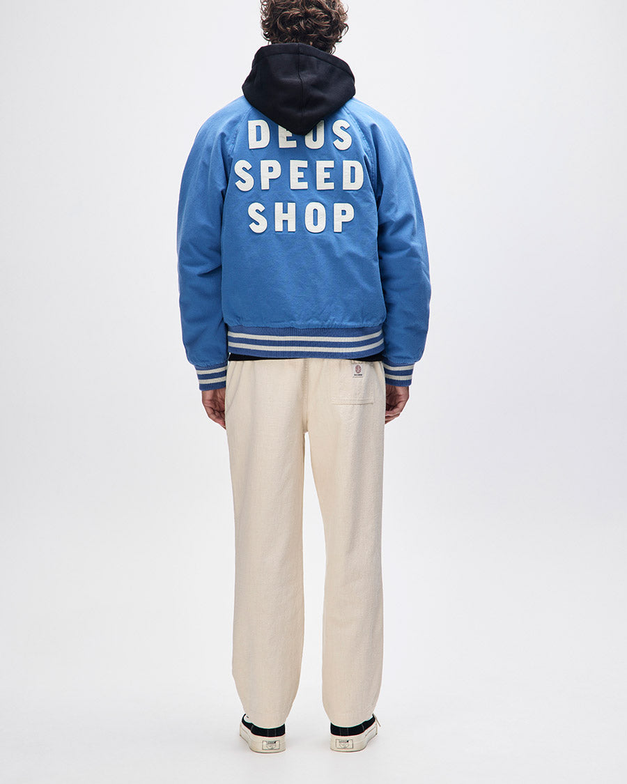 Jaqueta Bomber Stadium - Azul – Deus Ex Machina Brasil