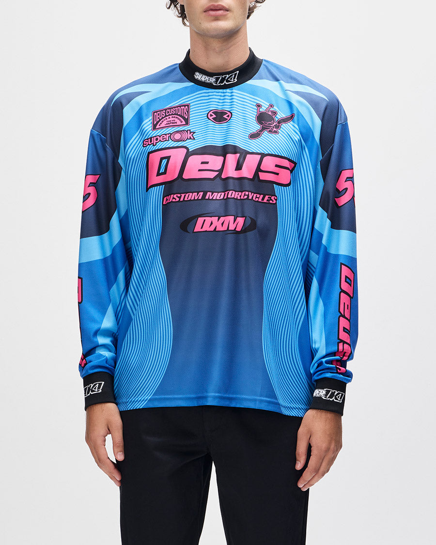 Moto Jersey Oversized Pledge - Azul Claro – Deus Ex Machina Brasil