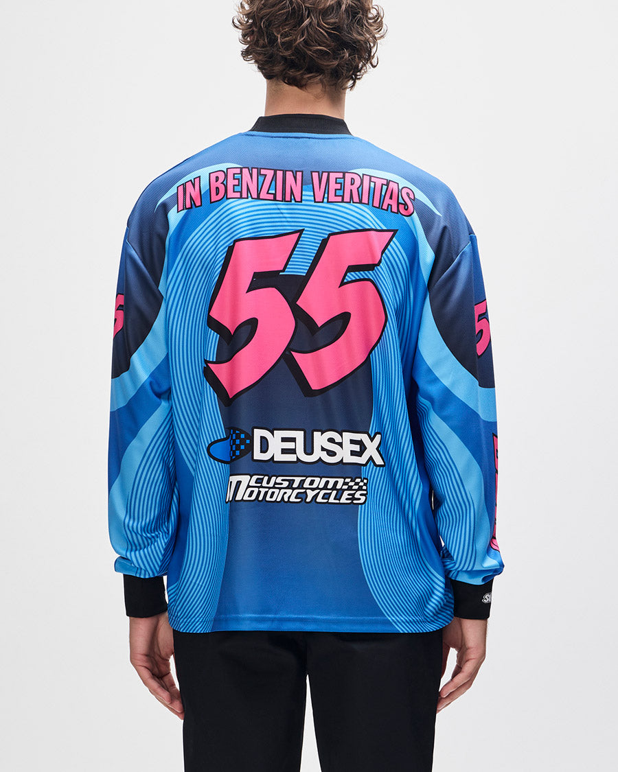 Moto Jersey Oversized Pledge - Azul Claro – Deus Ex Machina Brasil