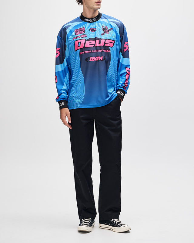 Moto Jersey Oversized Pledge - Azul Claro