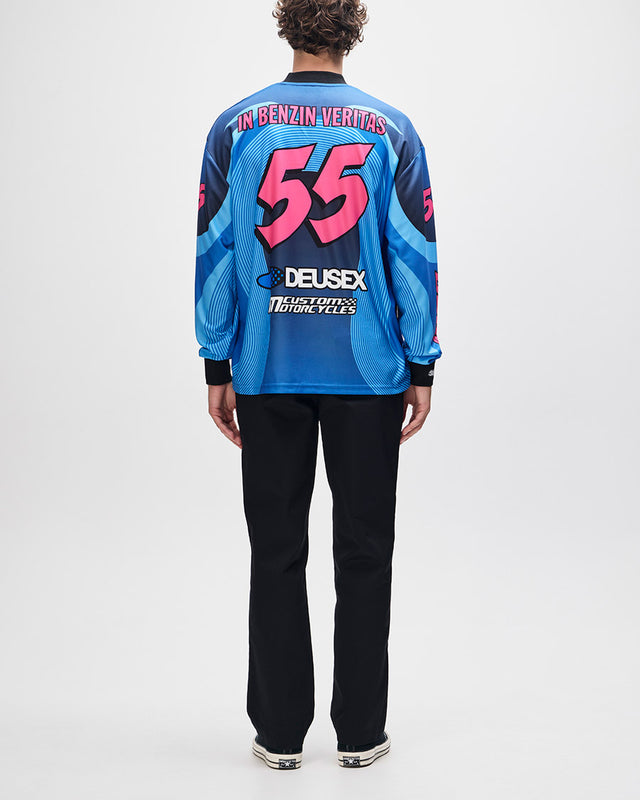 Moto Jersey Oversized Pledge - Azul Claro