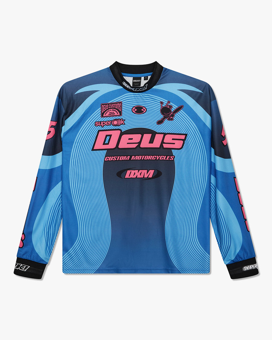 Moto Jersey Oversized Pledge - Azul Claro – Deus Ex Machina Brasil