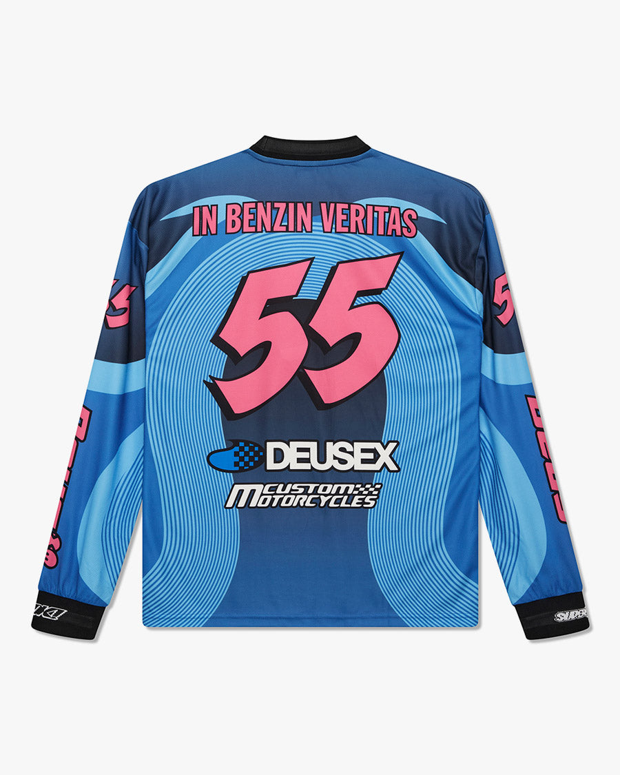 Moto Jersey Oversized Pledge - Azul Claro – Deus Ex Machina Brasil