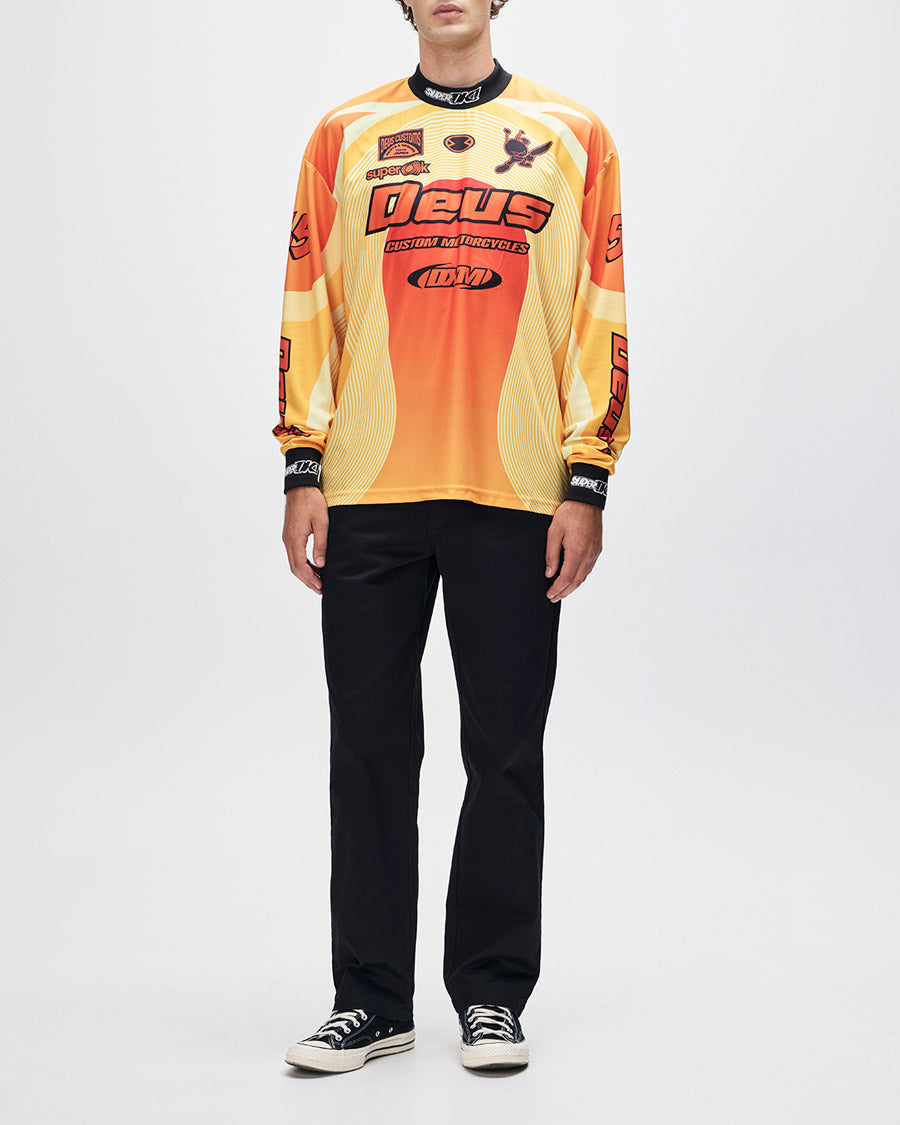 Moto Jersey Oversized Pledge - Laranja – Deus Ex Machina Brasil