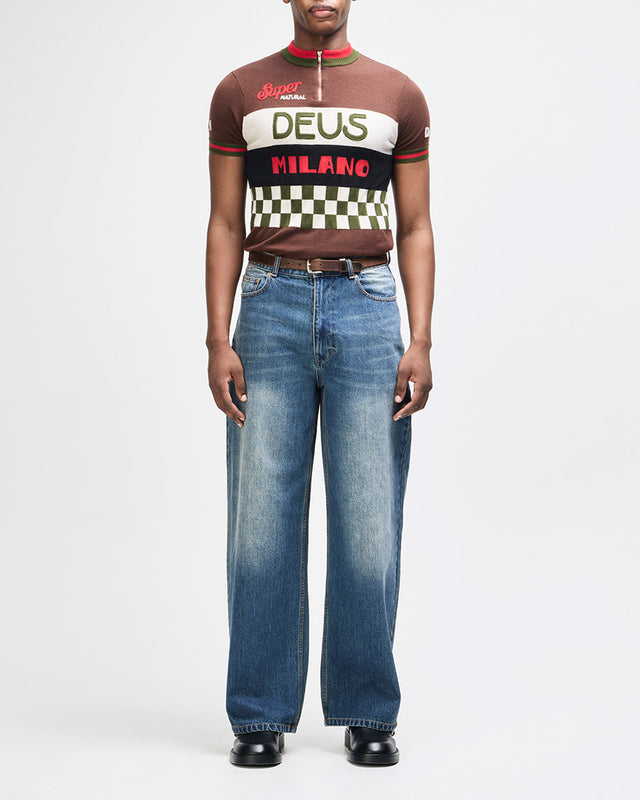 Jersey Slim Fit Hyper Extension - Marrom