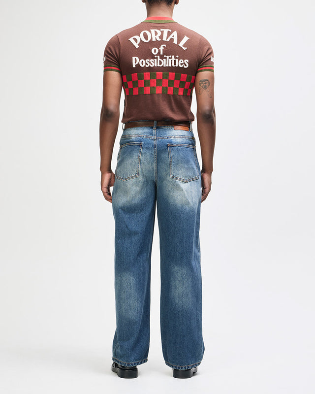 Jersey Slim Fit Hyper Extension - Marrom