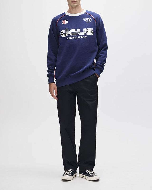 Moletom Careca Loose Fit Power Shift - Marinho