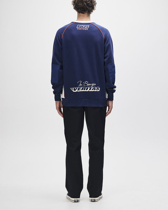 Moletom Careca Loose Fit Power Shift - Marinho