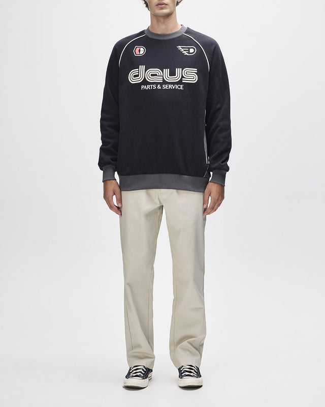 Moletom Careca Loose Fit Power Shift - Preto