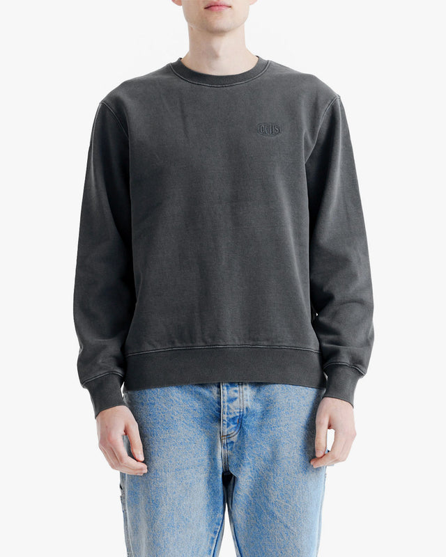 Moletom Box Fit Shield Garment Dyed - Chumbo