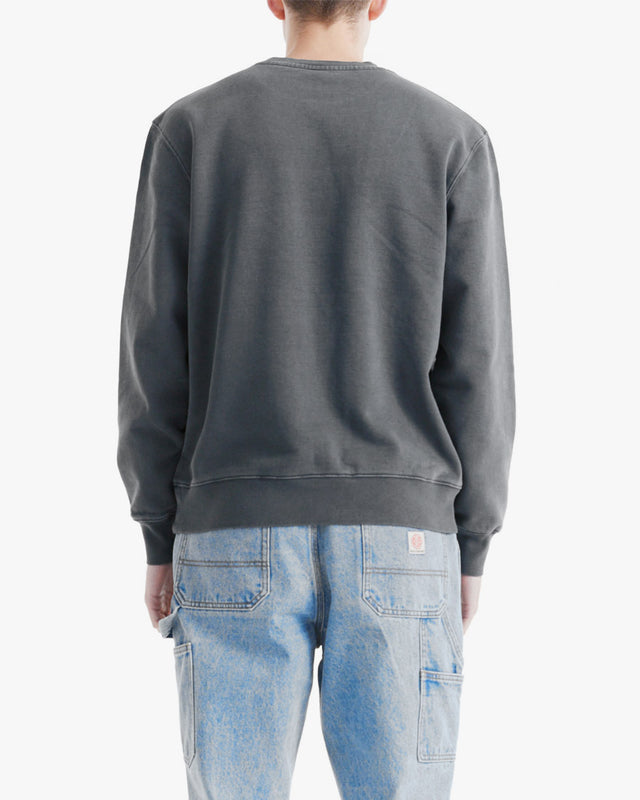 Moletom Box Fit Shield Garment Dyed - Chumbo