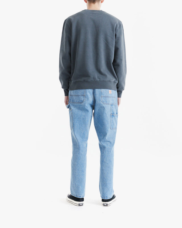 Moletom Box Fit Shield Garment Dyed - Chumbo