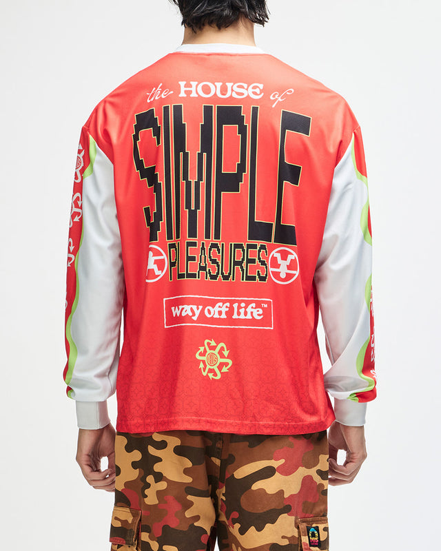 Moto Jersey Loose Fit Manhole - Branca