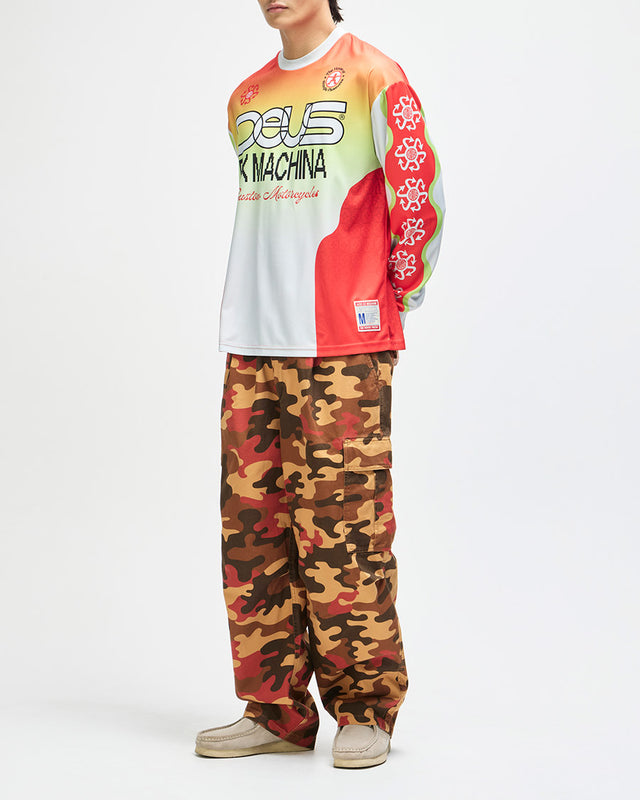 Moto Jersey Loose Fit Manhole - Branca