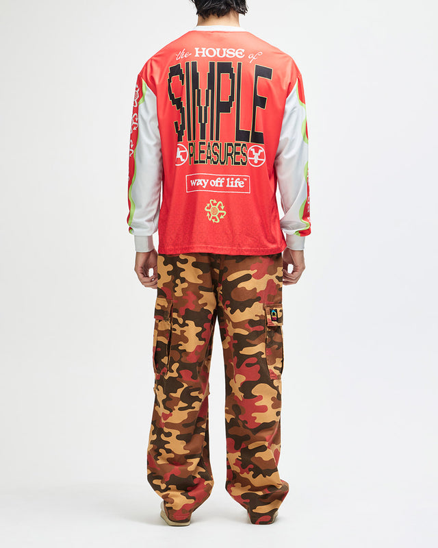 Moto Jersey Loose Fit Manhole - Branca