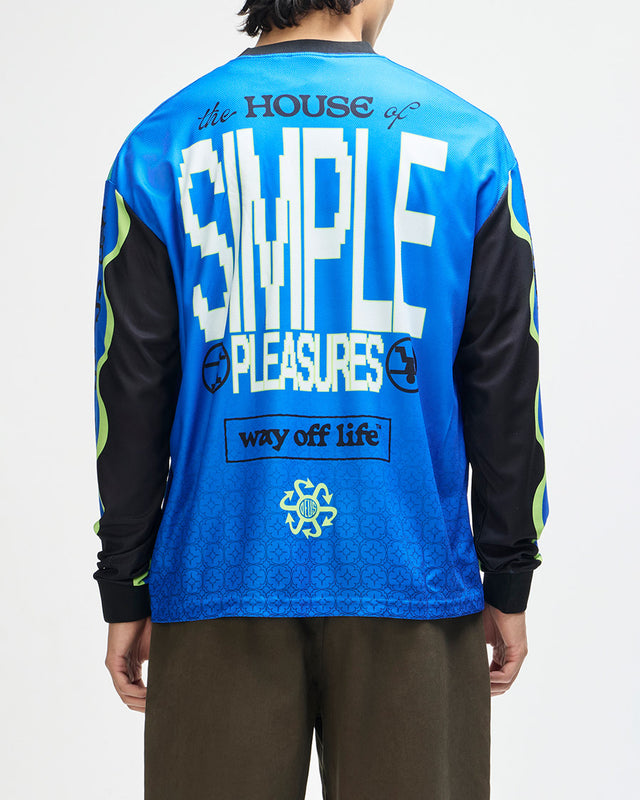 Moto Jersey Loose Fit Manhole - Preta