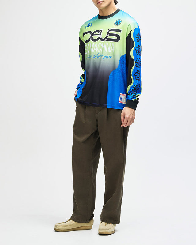 Moto Jersey Loose Fit Manhole - Preta