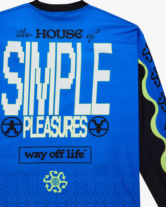 Moto Jersey Loose Fit Manhole - Preta