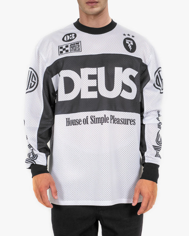 Moto Jersey Loose Fit Off Road MX - Off White