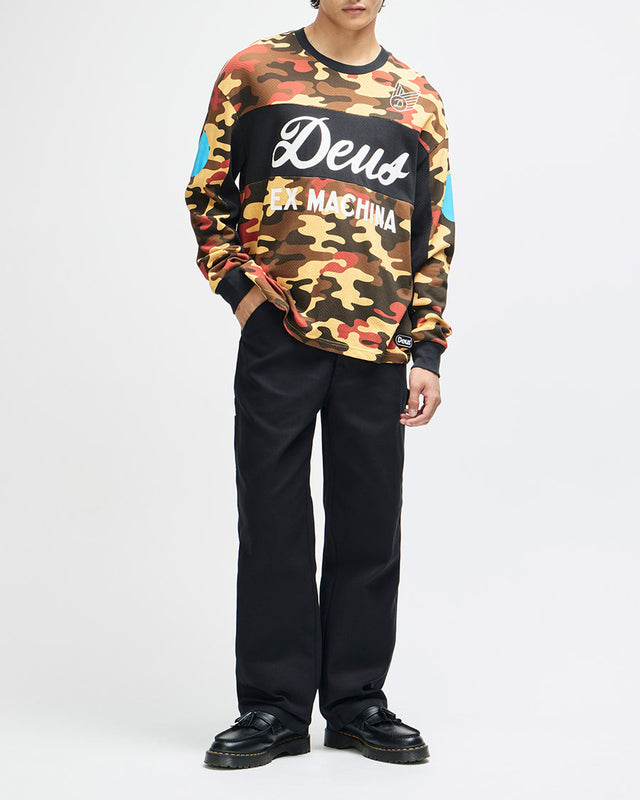 Moto Jersey Loose Fit Ombre - Bege
