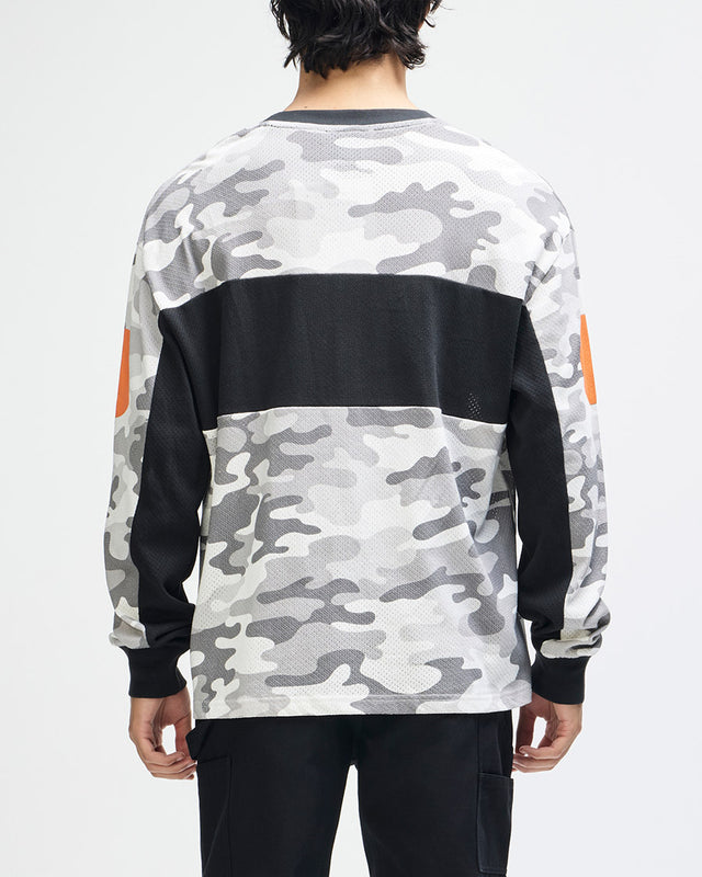 Moto Jersey Loose Fit Ombre - Cinza