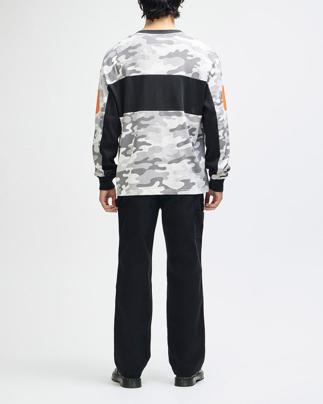 Moto Jersey Loose Fit Ombre - Cinza