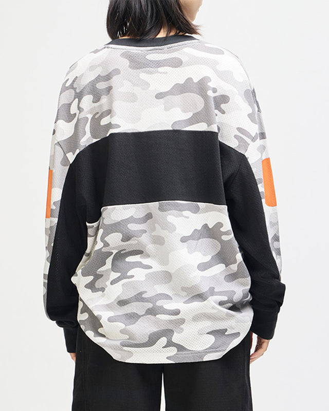 Moto Jersey Loose Fit Ombre - Cinza