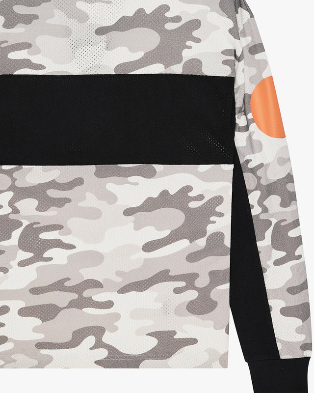 Moto Jersey Loose Fit Ombre - Cinza