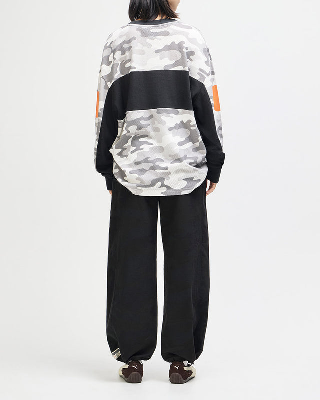 Moto Jersey Loose Fit Ombre - Cinza