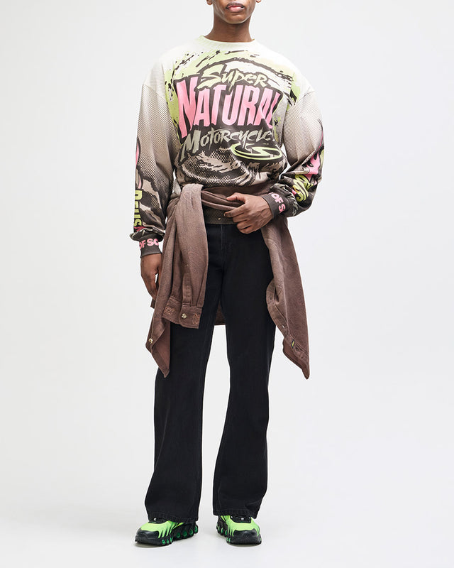 Moto Jersey Oversized Walkover - Off White