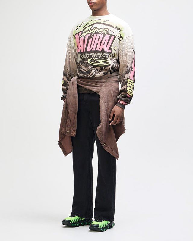 Moto Jersey Oversized Walkover - Off White