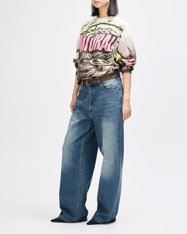 Moto Jersey Oversized Walkover - Off White