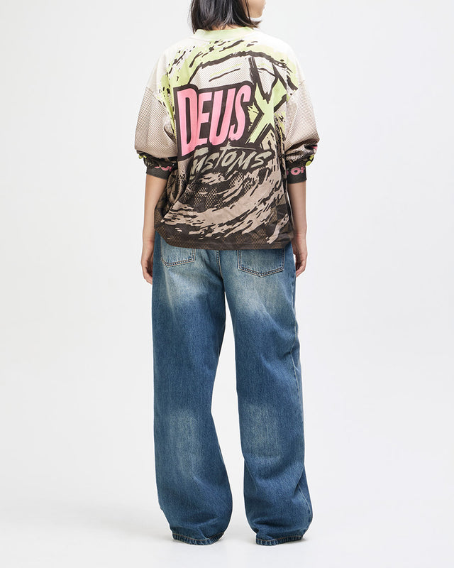 Moto Jersey Oversized Walkover - Off White