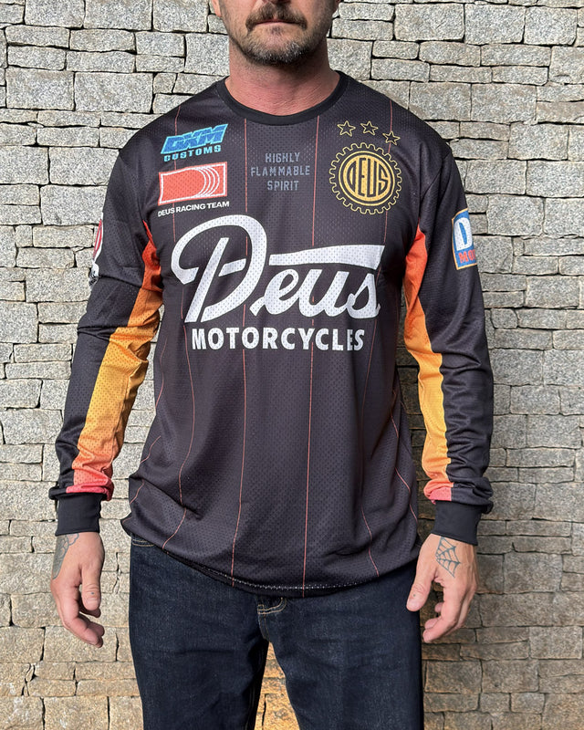 Moto Jersey Swank Rally 25.2 - Preta