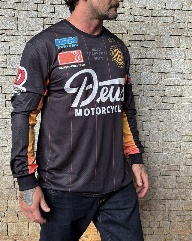 Moto Jersey Swank Rally 25.2 - Preta