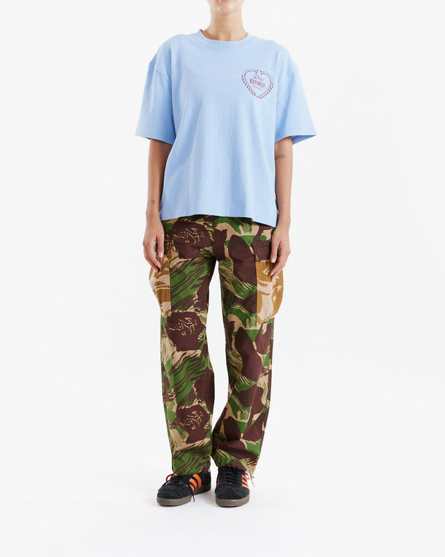 Camiseta Oversized Lady Libertine - Azul Claro