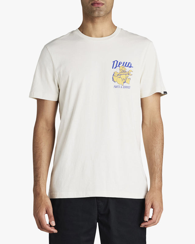 Camiseta Regular Fit Overbite - Dirty White