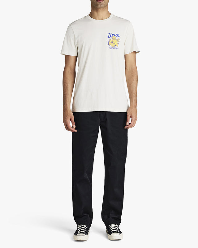 Camiseta Regular Fit Overbite - Dirty White
